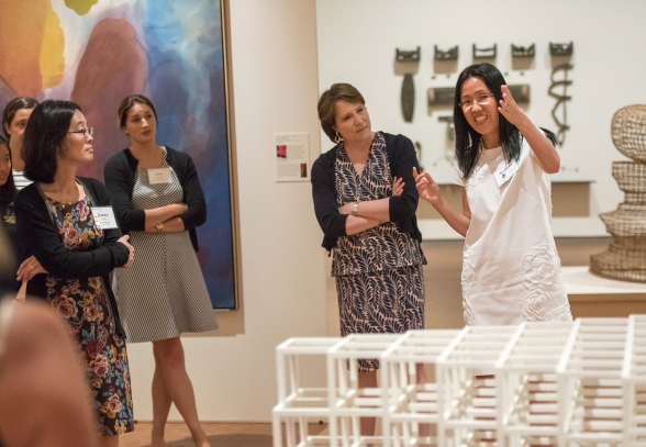 Participants explore the Smith College Art Museum